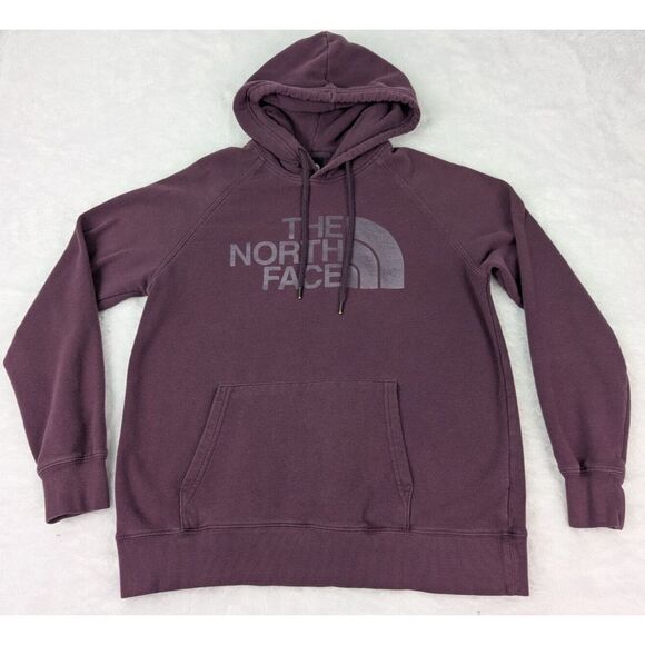 The North Face‎ Hoodie Women's Size M Purple Half Dome Pullover Outdoors Hiking - Picture 1 of 10